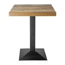 Plateau de table carré Bolero effet bois vieilli - 70 cm